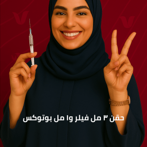 حقن ٣ مل فيلر و١ مل بوتوكس